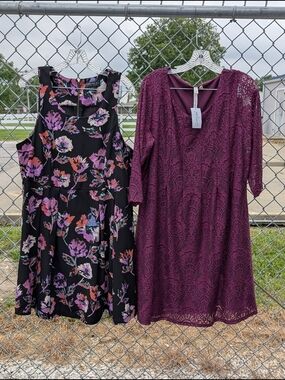 Lot Of 2 Dresses Forever 21, NY Collection 1X